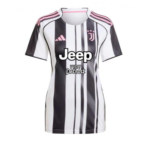 Juventus Replica Home Stadium Shirt for Women 2025-26 Short Sleeve Juventus Replica Home Stadium Shirt for Women 2025-26 Short Sleeve